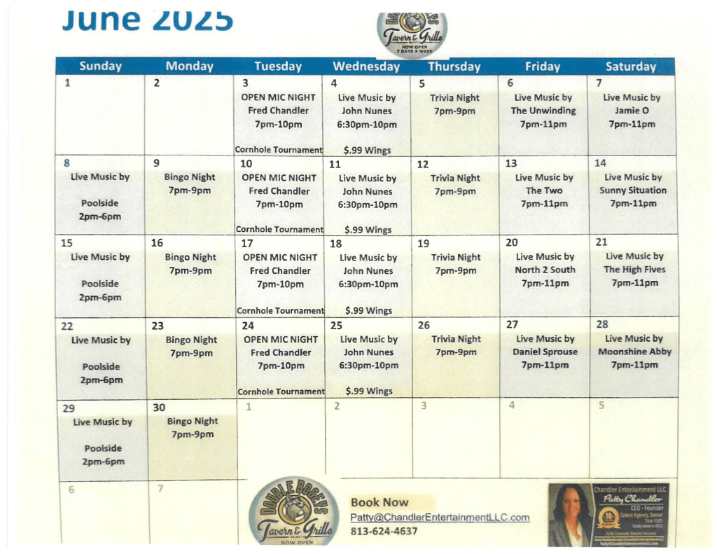 June Event Calendar